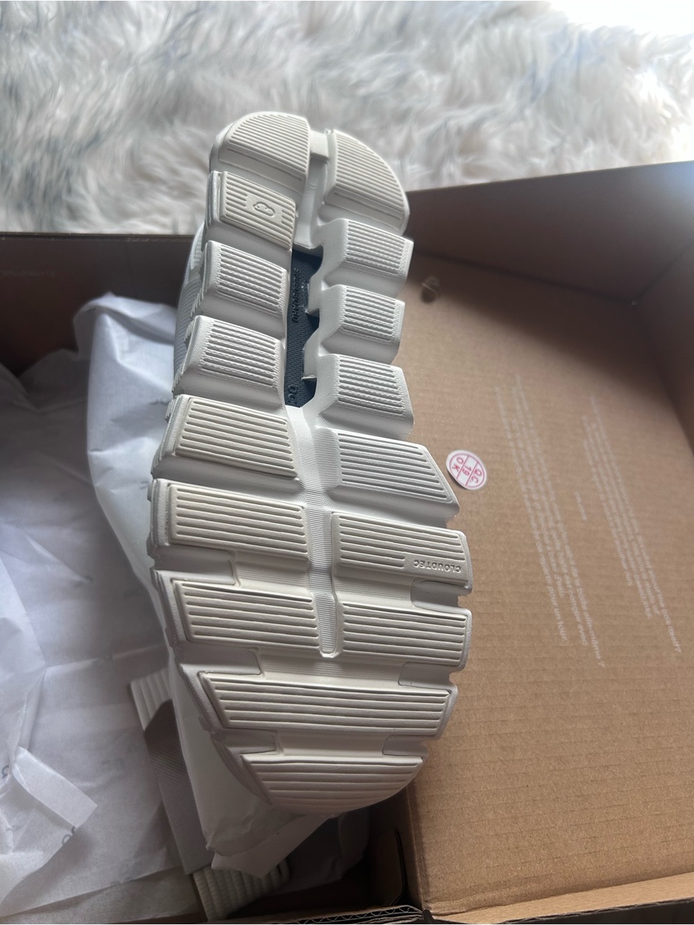 On Running Running women’s Cloud White Athletic Sneakers - Picture 7 of 9